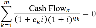 Equation of the formula
