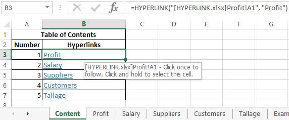 create hyperlinks.