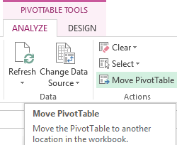 Move PivotTable.
