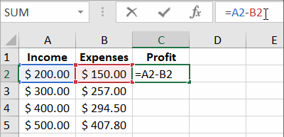 Cross Reference in Excel.
