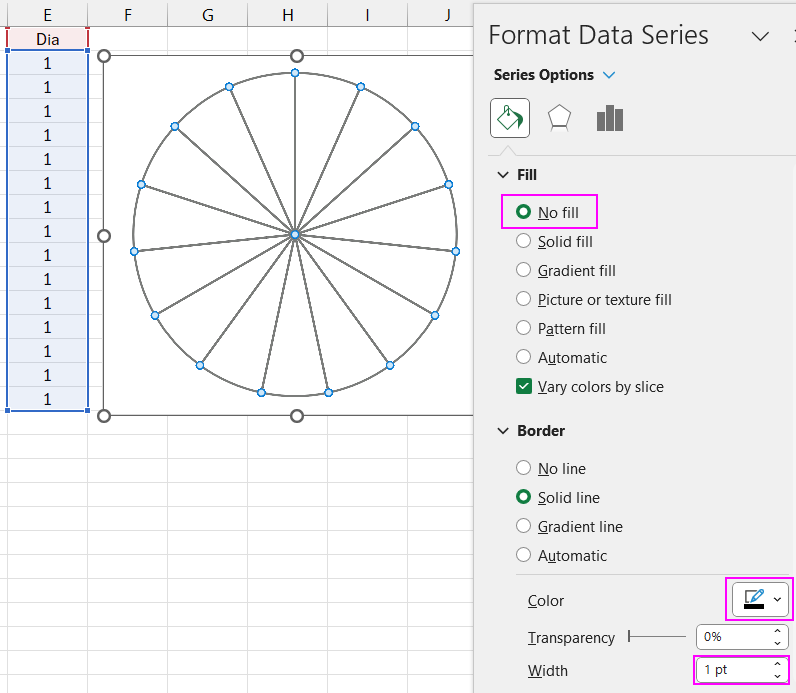 Drawing the Scale Frame from the Chart