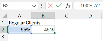 Cell with the source value