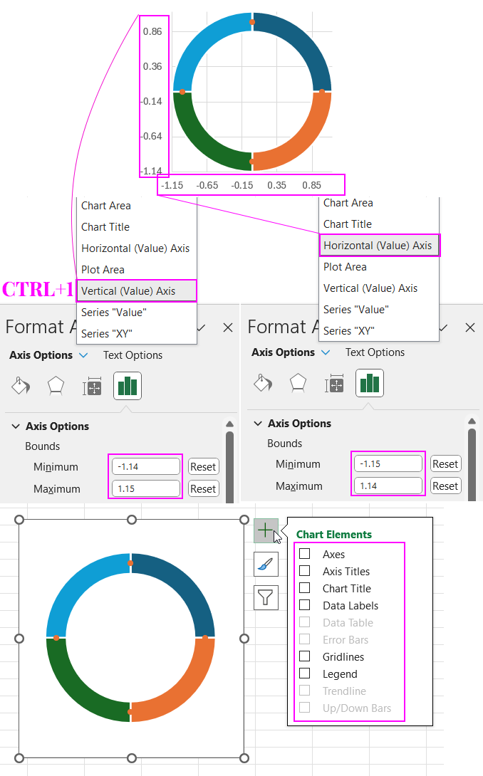 Calibrating marker coordinate axes