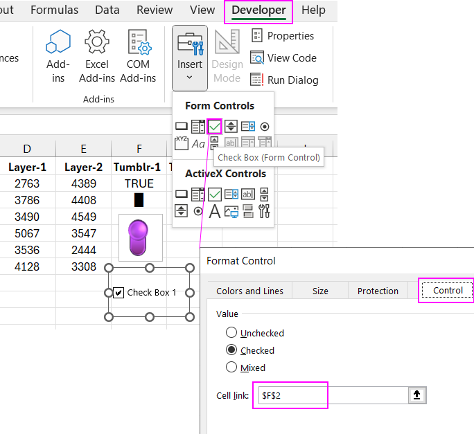 Overlaying button functionality on the shape