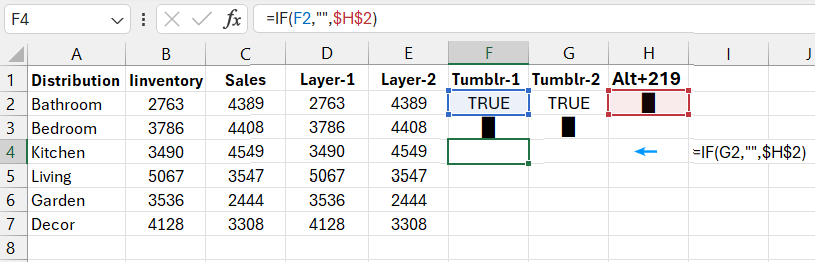 Empty string for OFF button when toggled