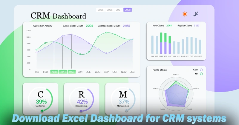 шаблон CRM-дашборда