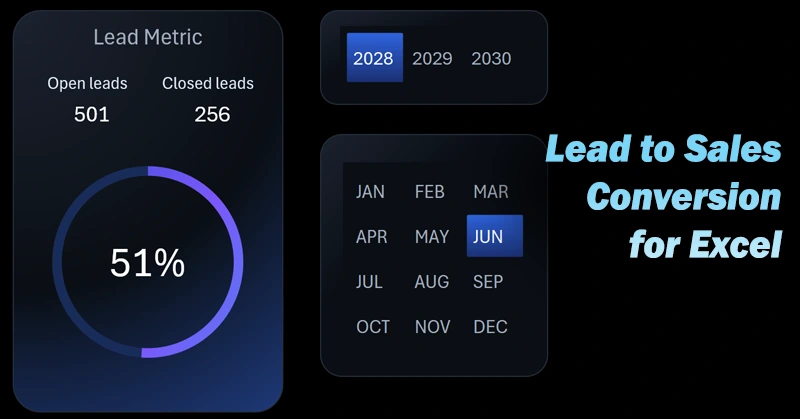 Красивая диаграмма конверсии в Excel