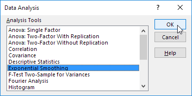 Exponential Smoothing.