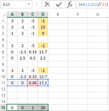 array formula.