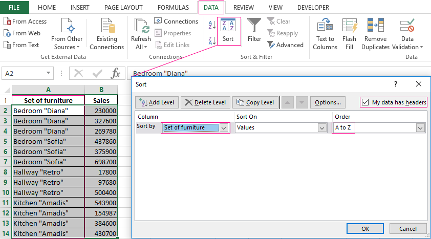 multiple subtotals in excel