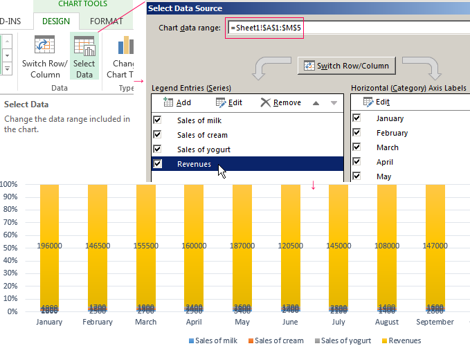 Select Data.