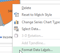 Format Data Labels.