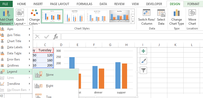 How To Change The Chart In Excel With The Settings Of The Axes And Colors