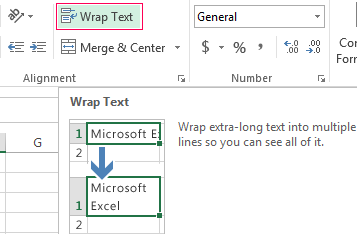 Wrap Text.