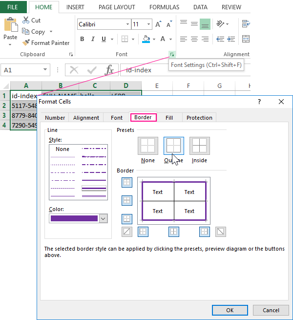 assign hotkey to form control excel