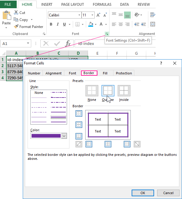 Change The Color Of The Table In Excel