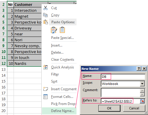 Excel Database Template Download from exceltable.com