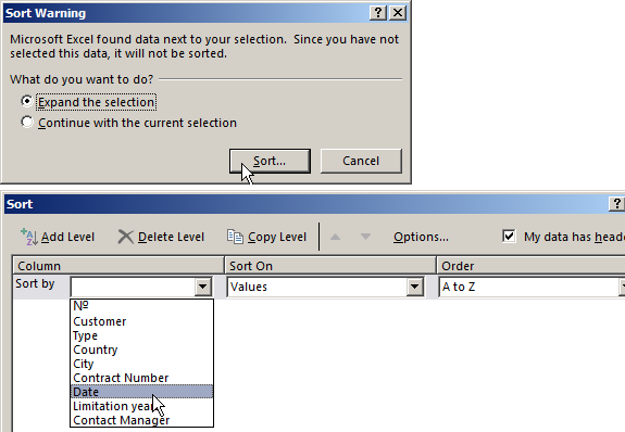 Contact Database Template Excel from exceltable.com