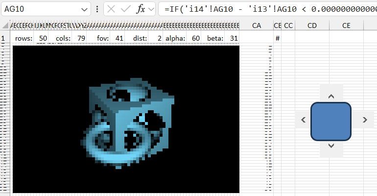 3D model of a ring in a cube