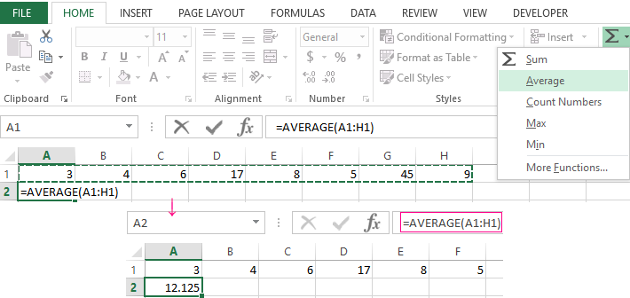 How To Find The Arithmetic Mean In Excel