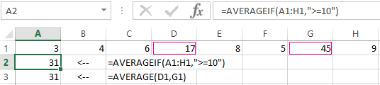 AVERAGEIF.