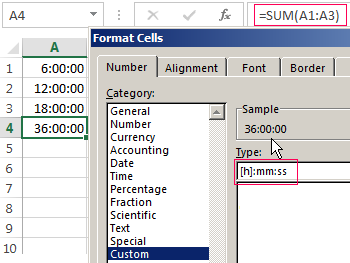 custom formatting excel subtraction