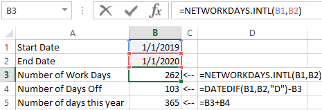 Workday Function To Calculate Number Of Working Days In Excel