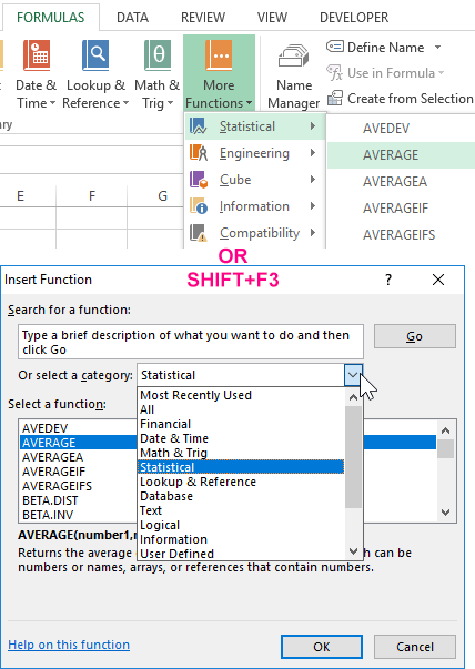 Examples With Functions Average And Averagea For Excel