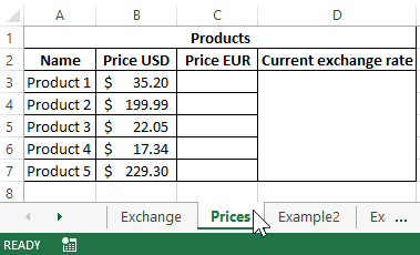 Examples Of The Address Function For Getting The Cell Address Of An Excel Sheet