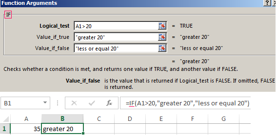 excel if and