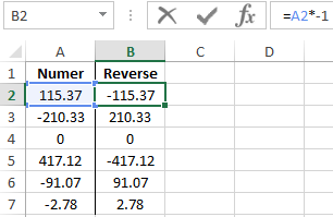 make a negative number positive.