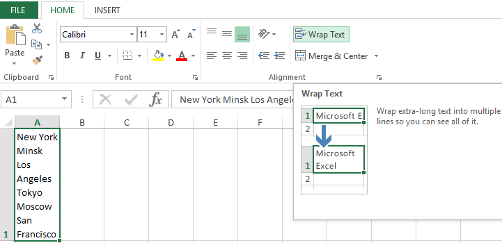 after merging cells in excel can you split that cell