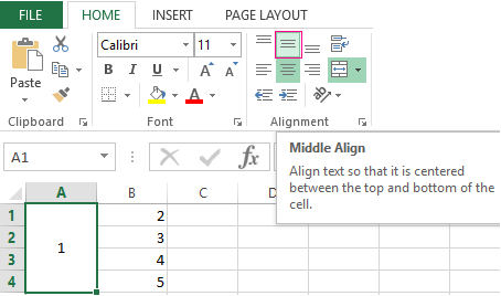 excel split cells vertically