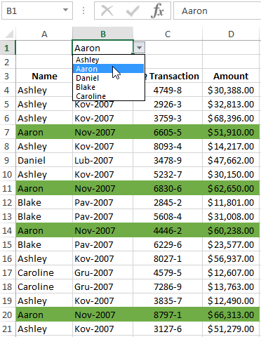 is done example unique values.