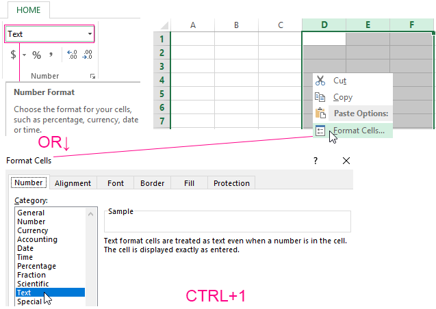 Format Cells.