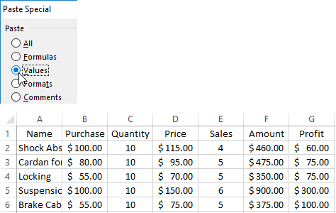 copy word table to excel keep formatting