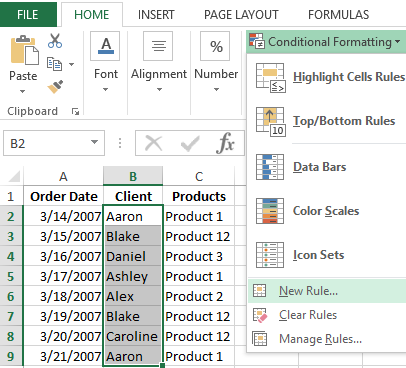 how excel find duplicates