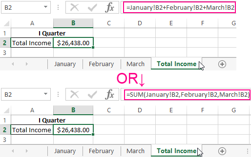 how to link cells in excel in same worksheet