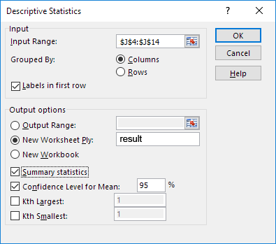 Coefficient of efficiency.