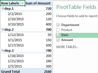 moisture Try crude oil Creating the Excel consolidated Pivot Table from multiple sheets