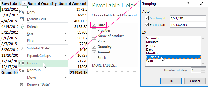 Managing Pivot Tables In Excel