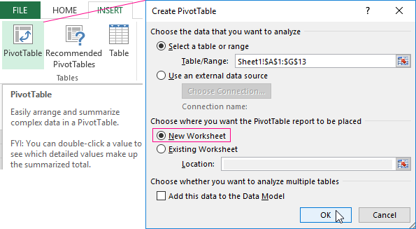 Managing Pivot Tables In Excel