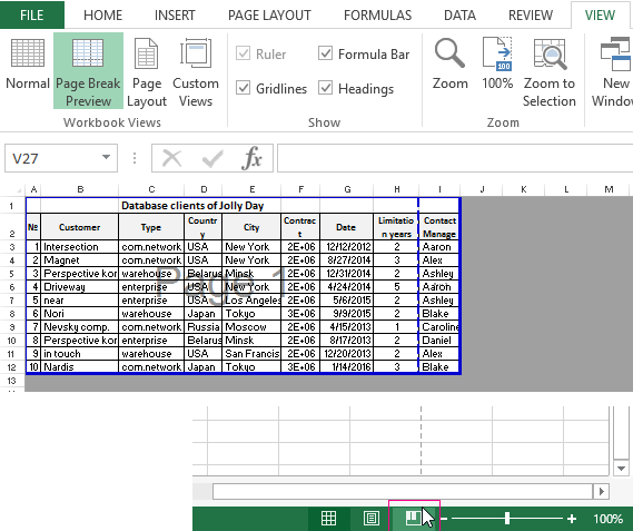 excel for mac remove page break