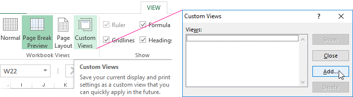 change print area in excel