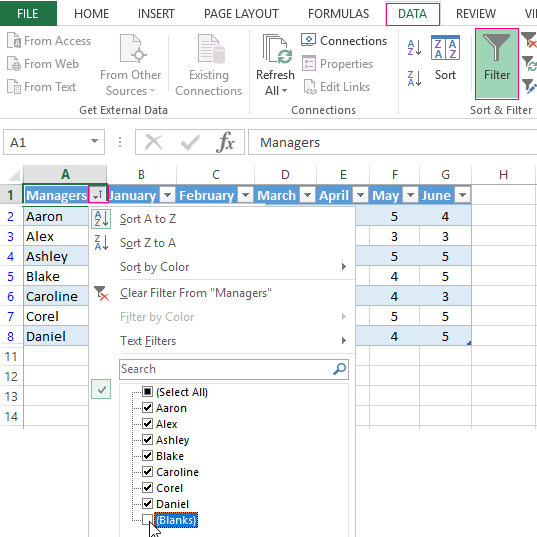 Excel Delete All Blank Rows 2588