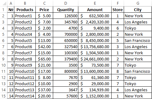 simple table.