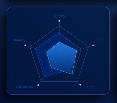 Пятиугольная диаграмма радар