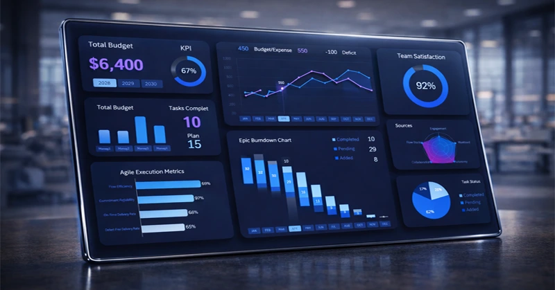Workflow on the dashboard in Excel