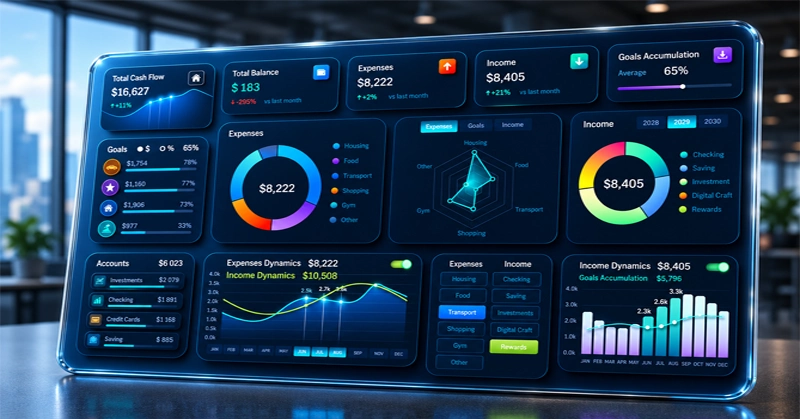 Functional Personal Finance Dashboard Design