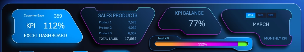 Stylish dashboard header